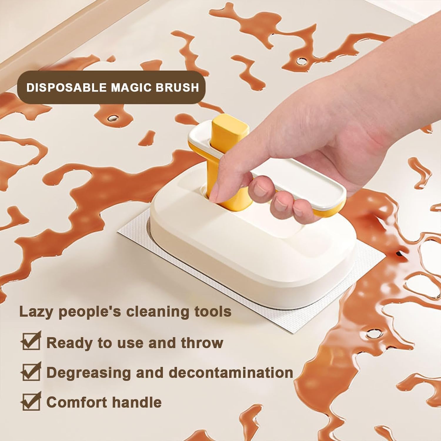 Disposable Kitchen Oil Removal Cleaning Cloth – Replaceable Magic Brush (No Box)