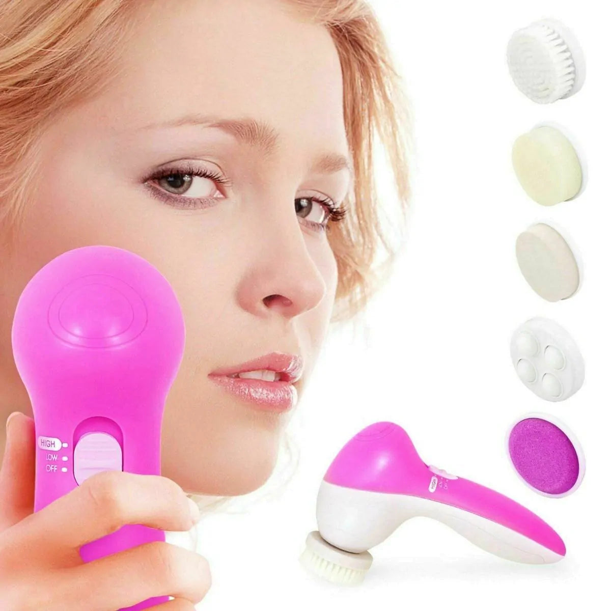 5 in 1 Electric Cleanser for Facial Face Massager