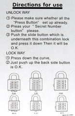 Eco-Friendly 10-Digit Combination Padlock – Secure Your Belongings!